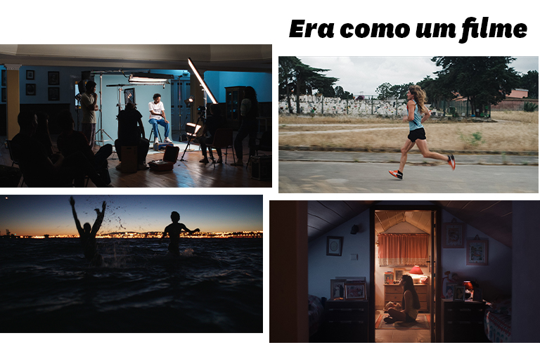 Imagem do evento com fotografias do filme.