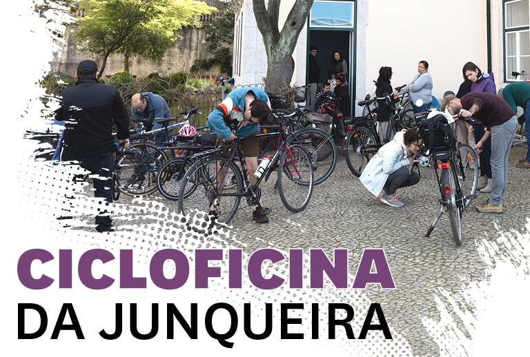 Fotografia a cores de pessoas com bicicletas.