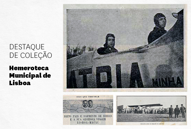 Imagem com recortes de imprensa da época.