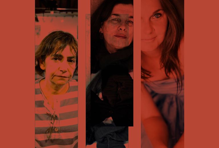 Imagem com os retratos das artistas.