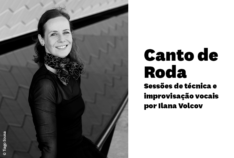 Imagem com o retrato de Ilana Volcov da autoria de Tiago Sousa.