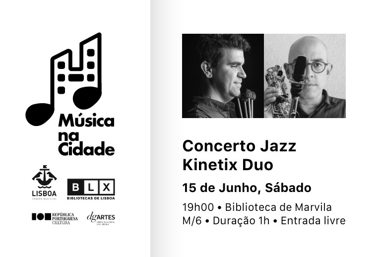 Imagem ilustrativa do evento com o retrato dos dois músicos.