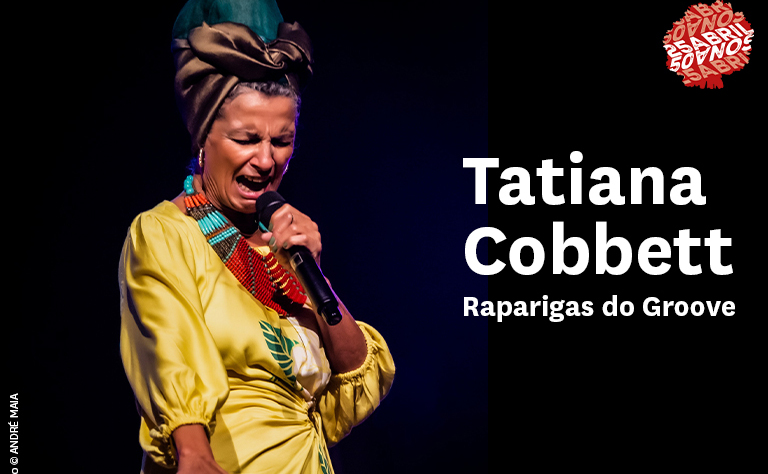 Imagem com a foto da cantora de autoria de André Maia.