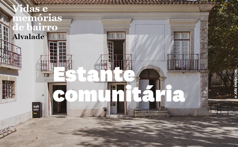 Imagem com fotografia de uma das fachadas da Biblioteca dos Coruchéus.