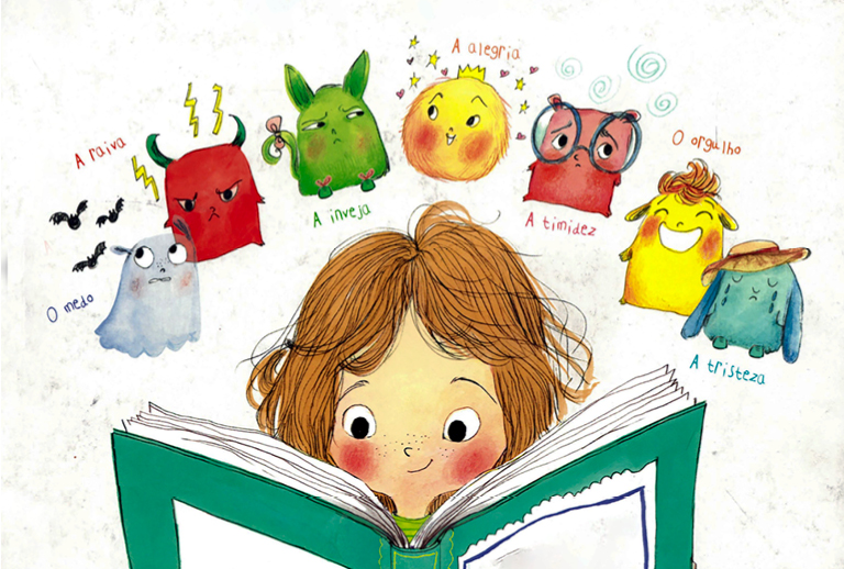 Imagem com uma ilustração infantil.