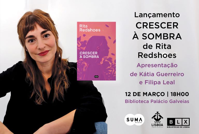 Imagem com o retrato da autora e a capa do livro.