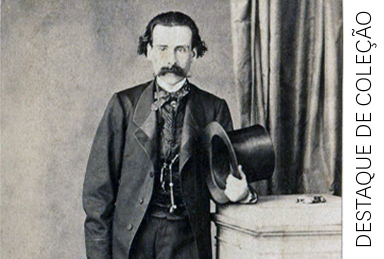 Imagem com o retrato de Camilo Castelo Branco.