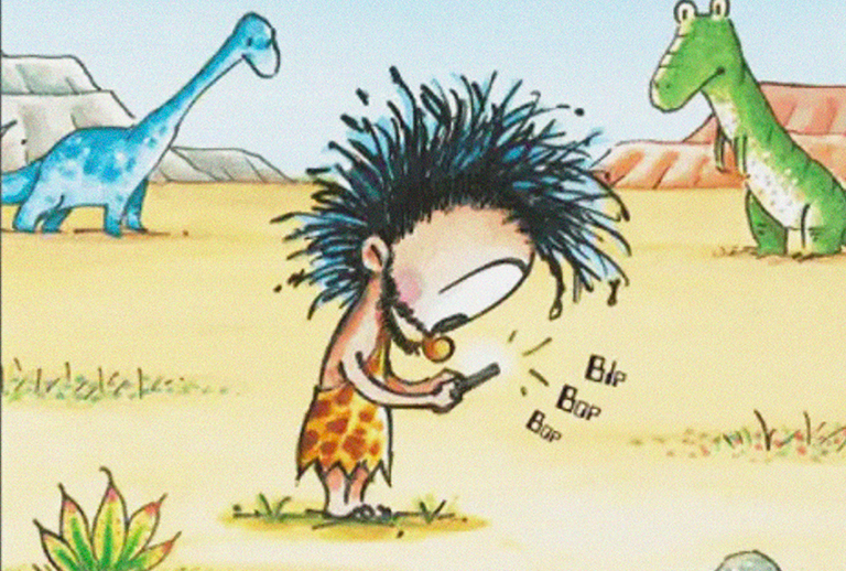 Imagem com uma ilustração infantil.