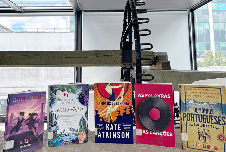 Imagem com as capas dos livros.