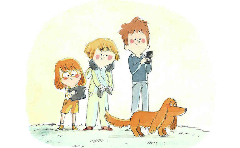 Imagem com ilustração infantil.