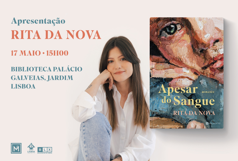 Imagem com o retrato da autora e da capa do livro.