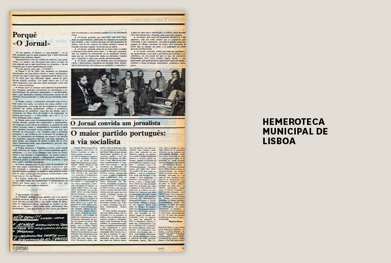 Imagem com umas páginas do periódico 'O Jornal'.