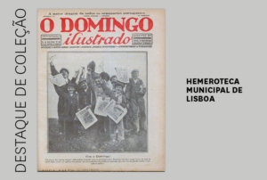 Imagem com a capa do periódico 'O domingo ilustrado'.