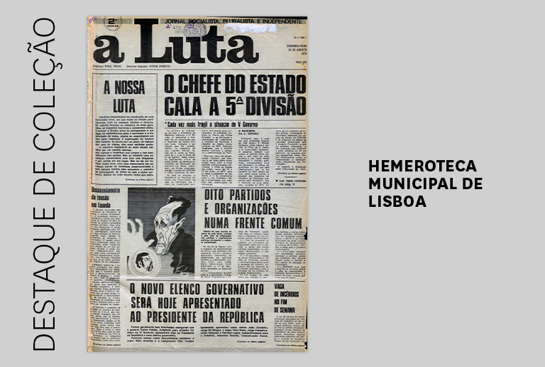 Imagem com a capa do jornal.