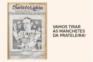 Imagem com uma capa do periódico 'Diário de Lisboa'.