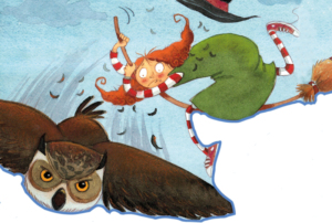 Imagem com a ilustração infantil.