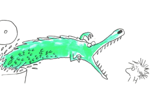 Imagem com a ilustração infantil.