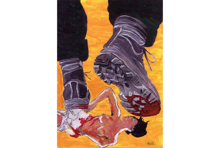 Imagem de uma das obras em exposição.