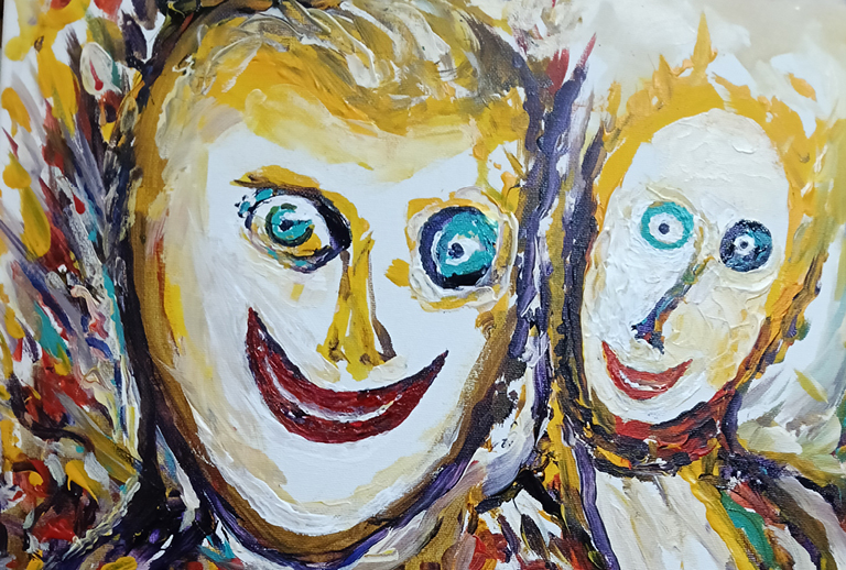 Imagem com uma das obras do artista.