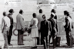 Imagem com uma fotografia da época.