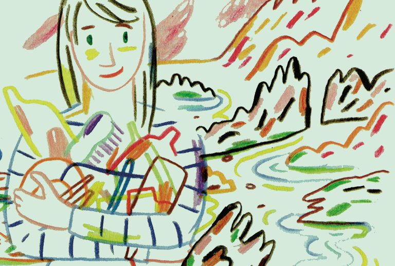 Imagem com ilustração de Bernardo P. Carvalho.