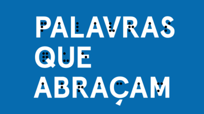 Imagem com o título em escrita comum e em braille.