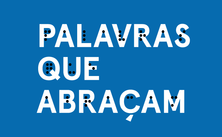 Imagem com o título em escrita comum e em braille.